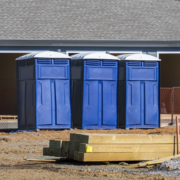 is there a specific order in which to place multiple portable toilets in Entriken PA